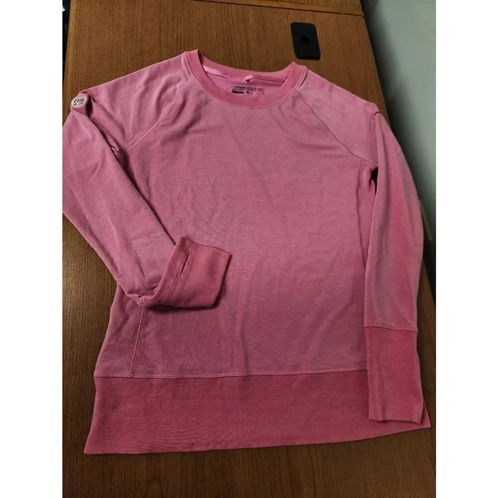 Nike Golf Pink Athletic Sweatshirt Size Medium
